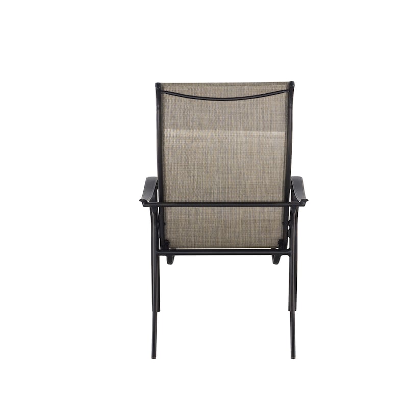 4 Piece Textilene Fabric Cast Aluminum Frame Dining Chair