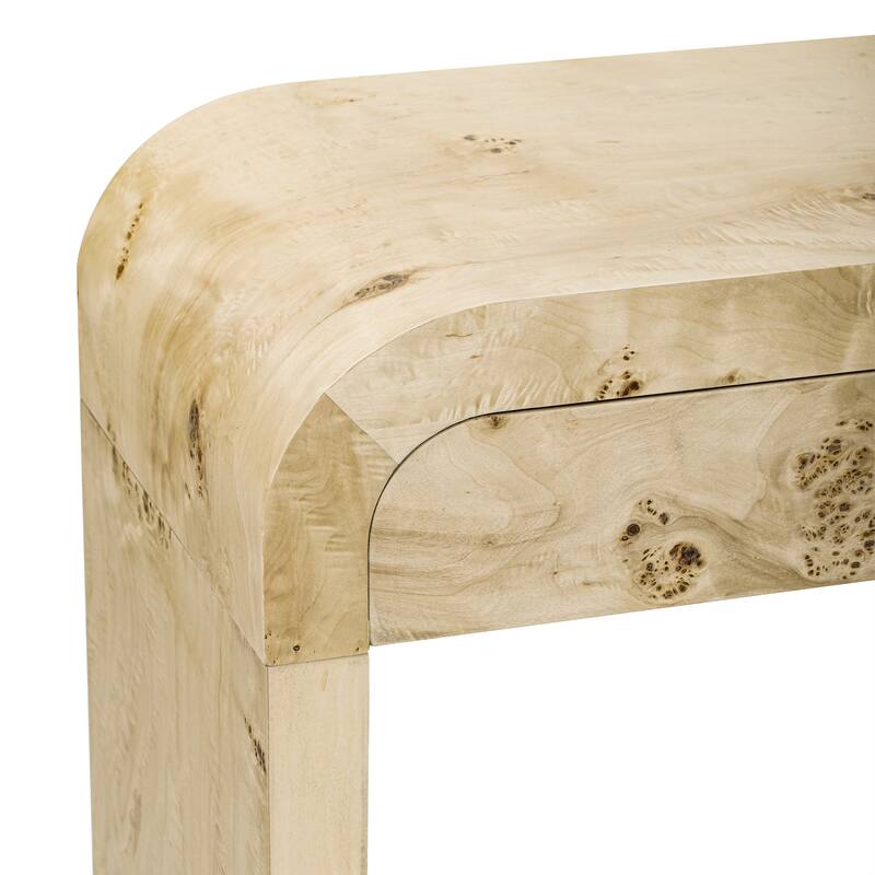 60"Wooden Entryway Console Table with 2 Large Drawers and Metal Handle