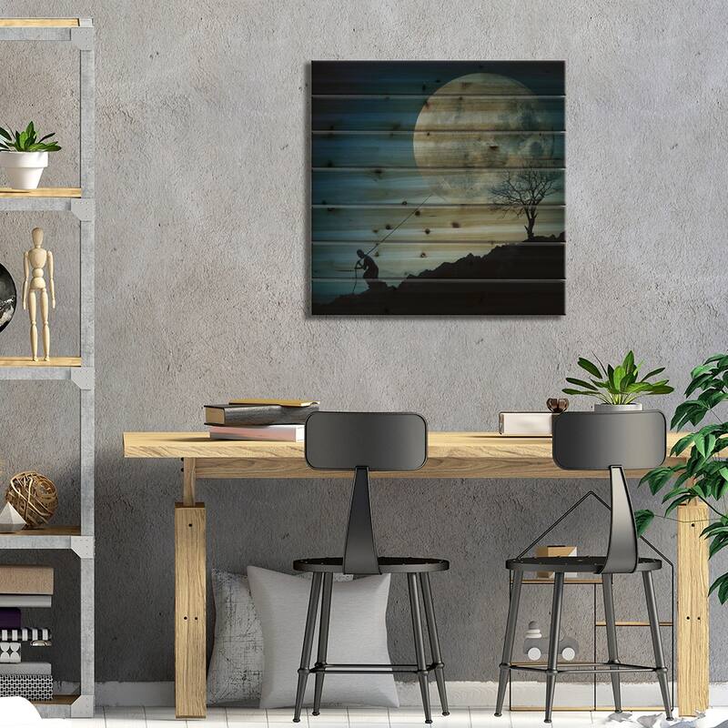 The Dreamer Print On Wood by Final Toto - Multi-Color