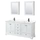 Option White, Black Trim, White Cultured Marble Top