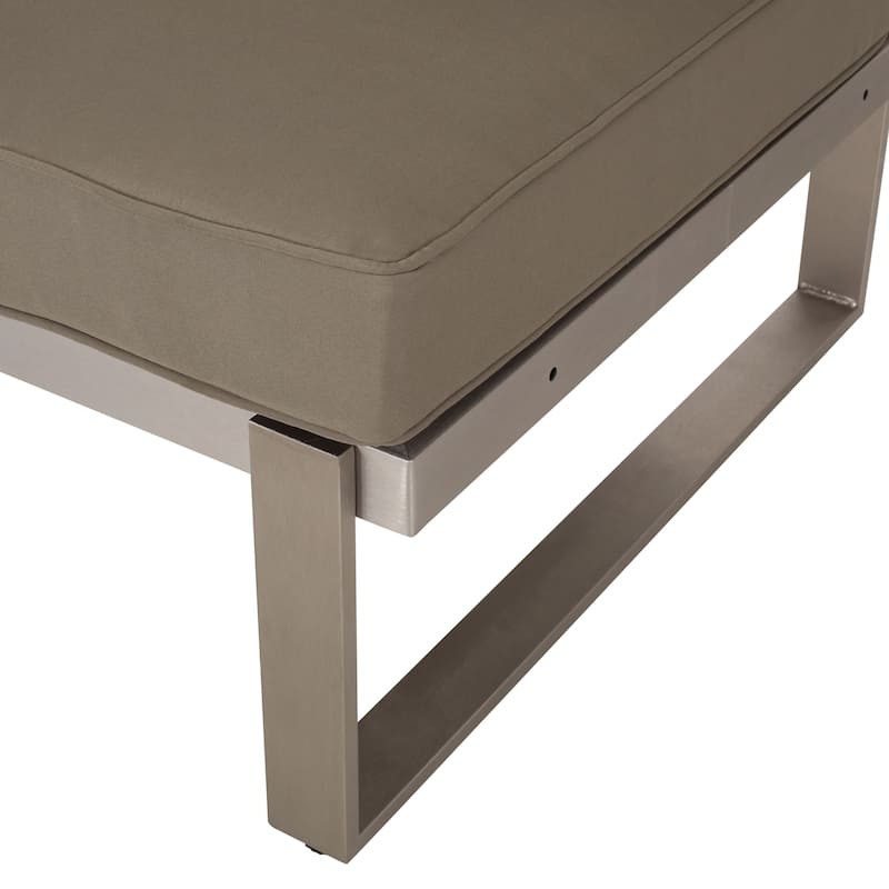 Roomfitters 5-Seater Outdoor Sofa Set, Weather-Resistant Cushioned Patio Seating, Modern Metal Frame