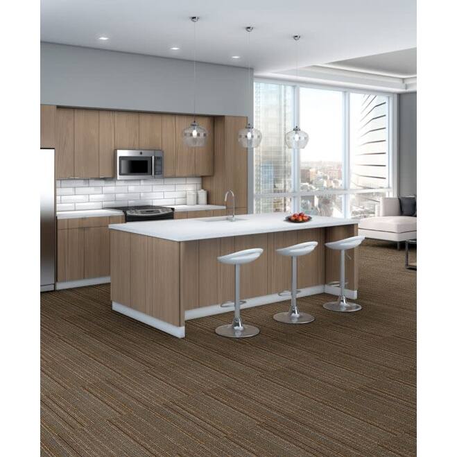 Shaw Philadelphia Commercial Wired 24" x 24" Glue Down Carpet Tile -