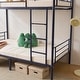preview thumbnail 24 of 28, Twin Over Twin Bunk Bed For Kids Teens Adults, Heavy Duty Metal Bunk Bed With Ladder