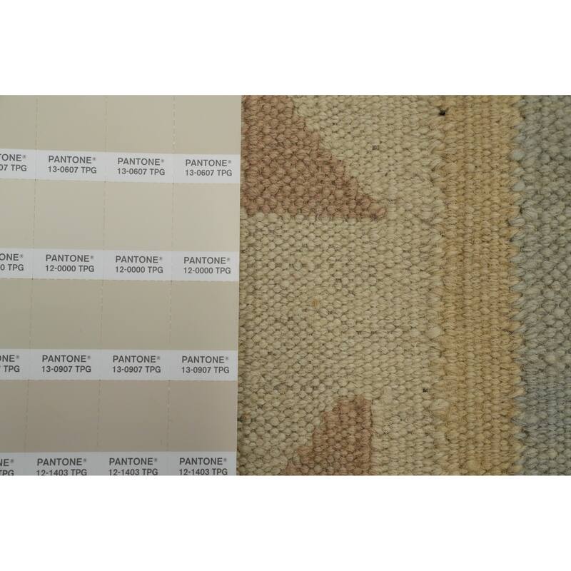 Hand Woven Oriental 100% Wool Carpet Southwestern Tribal Multi-Colored Kilim Area Rug - 6' 6'' X 4' 1''