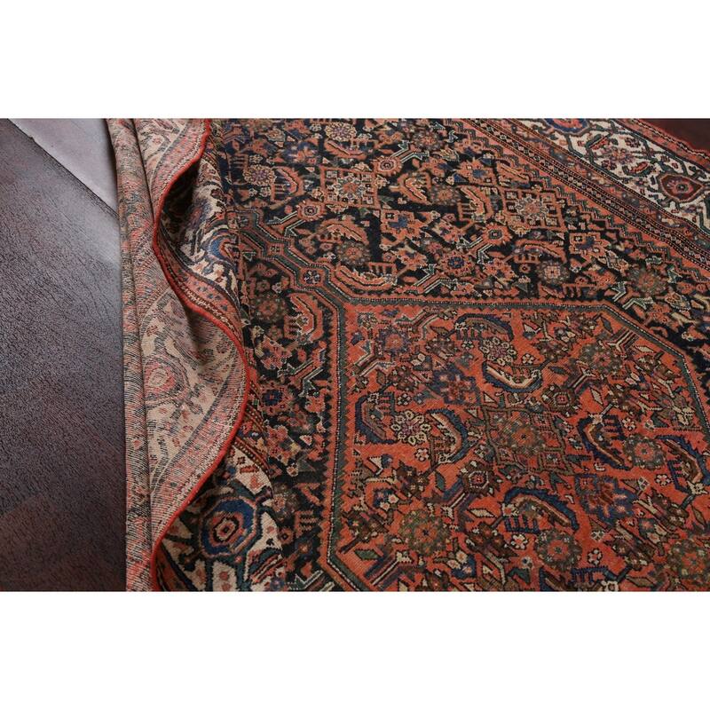 Pre-1900 Antique Malayer Persian Runner Rug Hand-knotted Wool Carpet - 6'10" x 15'7"