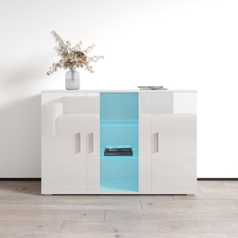 Soho S7 3D Modular Modern 47-inch Sideboard - White