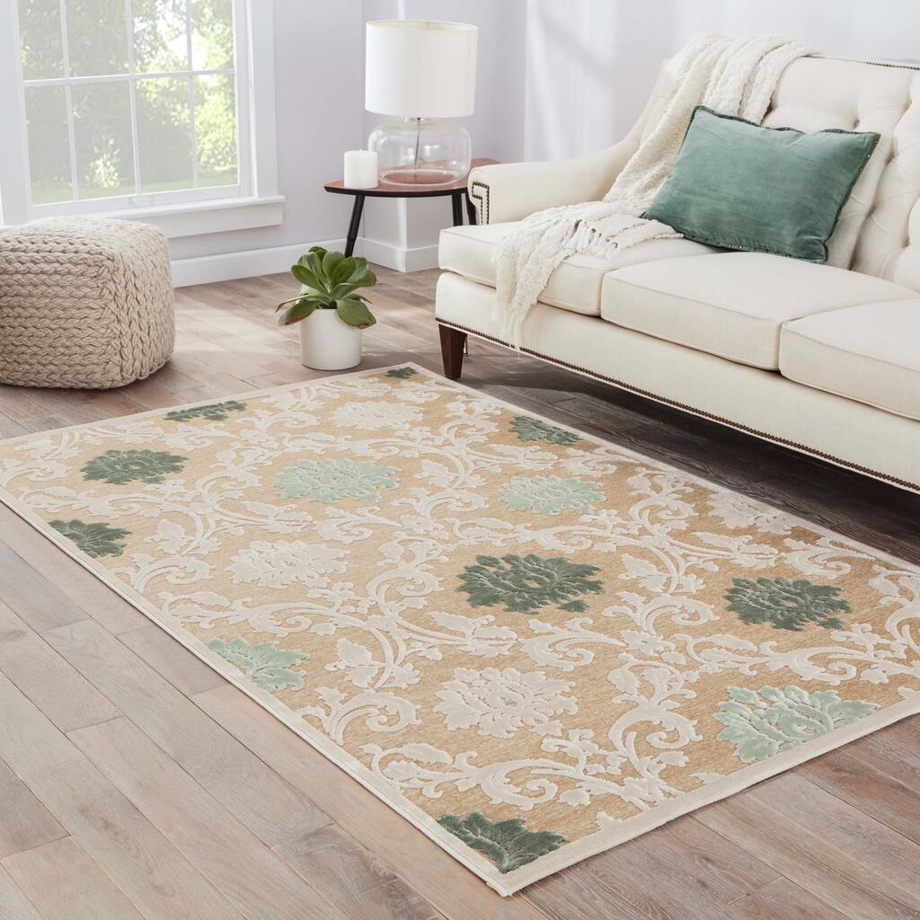 Copper Grove Saja Damask Area Rug