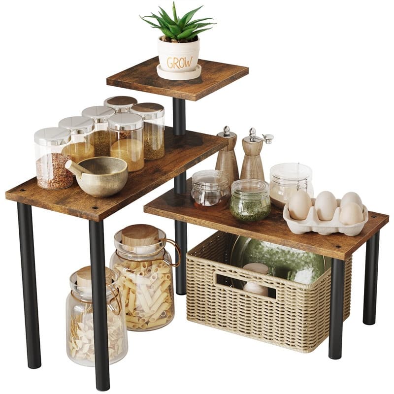 Countertop Organizer Corner Shelf - 15.35"D x 7.08"W x 16.85"H