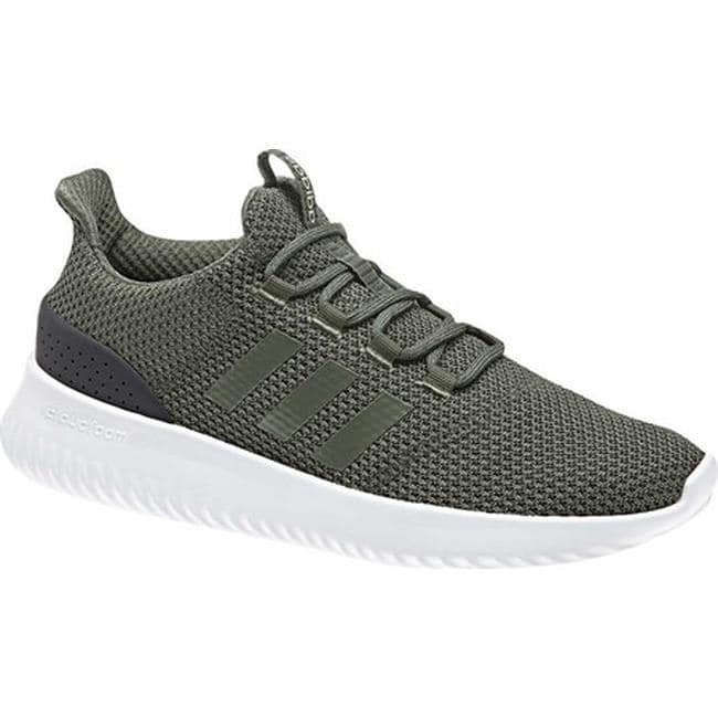 adidas cloudfoam green running shoes