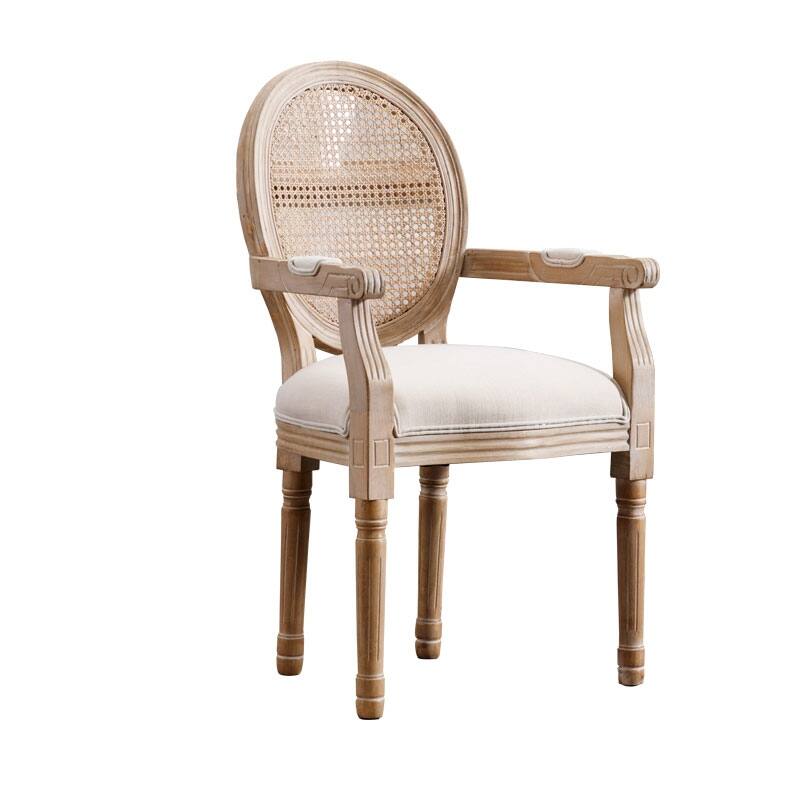 Upholstered Fabric Dining Armchair Set of 2