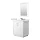 Option White, Nickel Trim, White Quartz Top