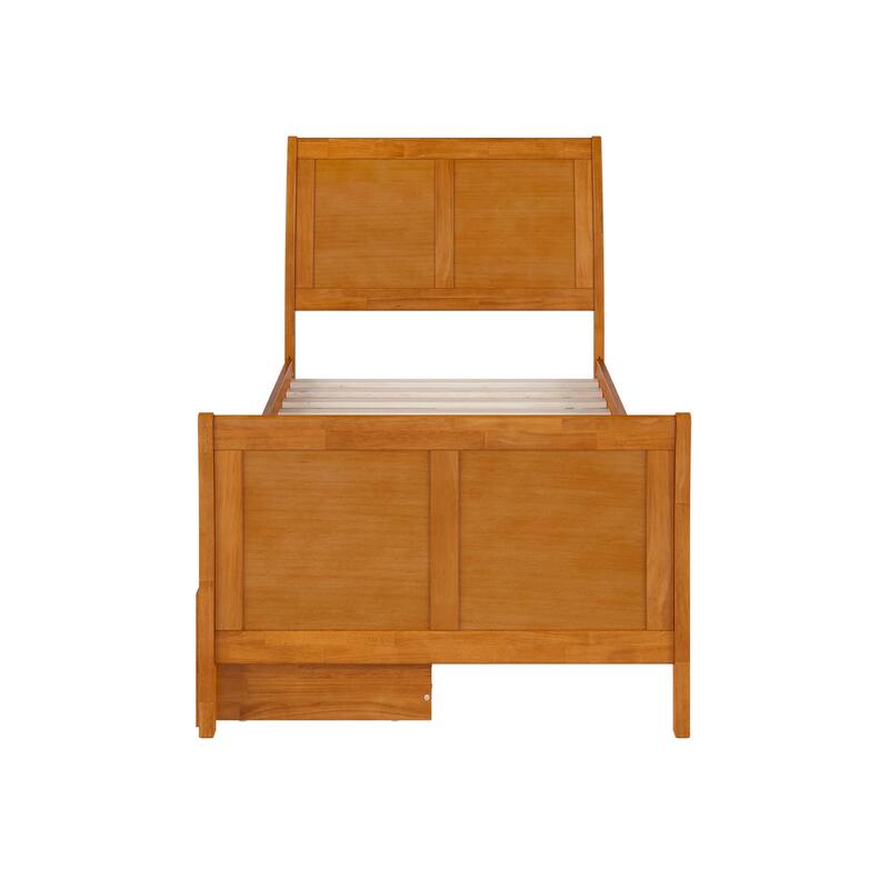 AFI Portland Solid Wood Platform Bed with Matching Footboard and Storage Drawers