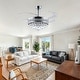 preview thumbnail 11 of 62, 48-Inch Crystal Fandelier with 4 Retractable Blades, Dimmable LED, App and Remote Control - 48 Inches