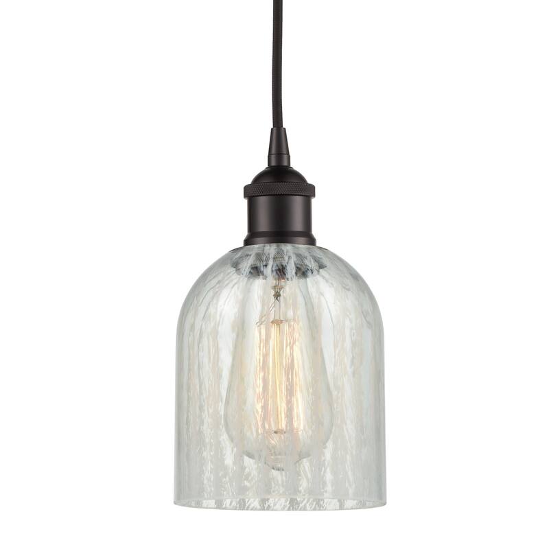 Innovations Lighting 616-1P-10-5 Caledonia Pendant Caledonia 5" Wide - Oil Rubbed Bronze / Mouchette