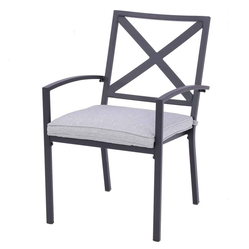 San Marino X-Back Outdoor Dining Chair Set of 2 with Cushions