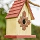 preview thumbnail 4 of 15, Glitzhome 9"H Spring Patriotic Solid Wooden Rustic Birdhouse
