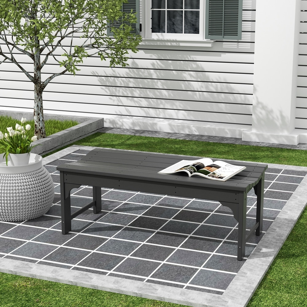 Gray discount outdoor bench