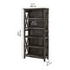 preview thumbnail 39 of 72, Bush Furniture Key West Tall 5 Shelf Bookcase with Adjustable Shelves