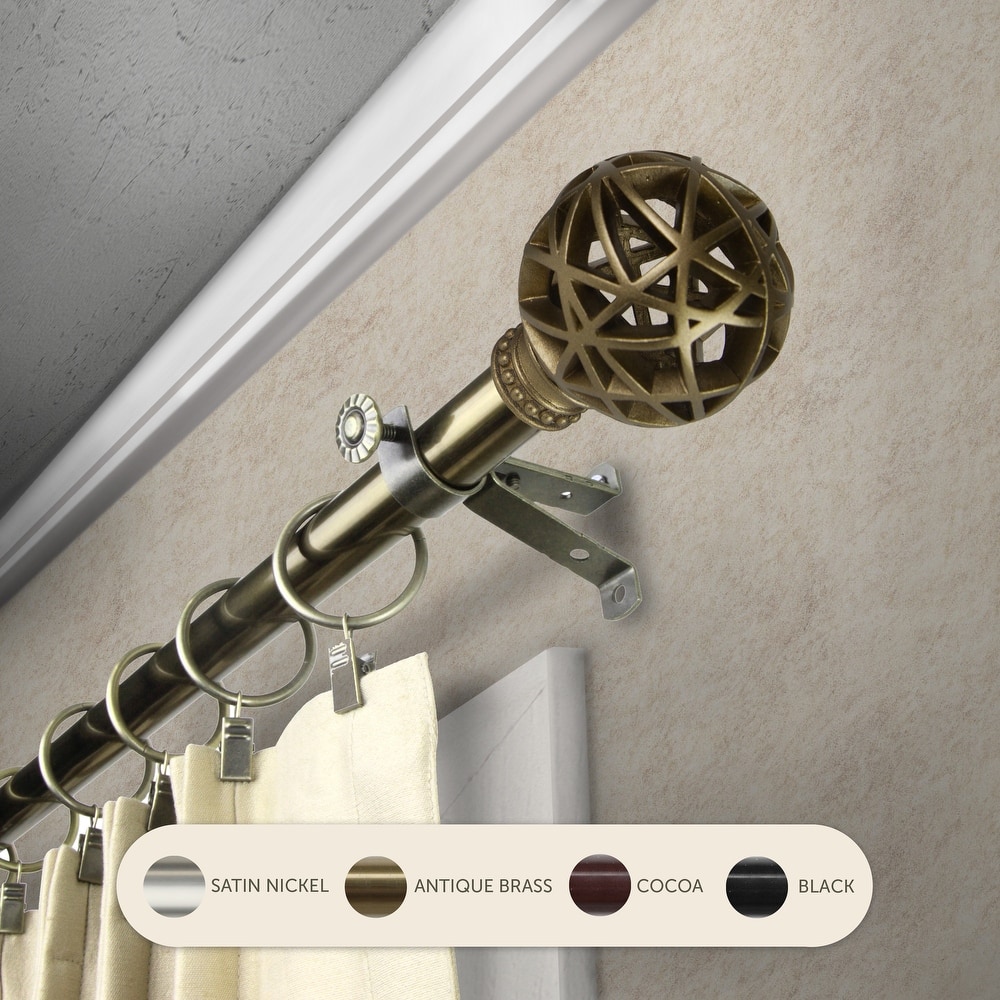 InStyleDesign Emerson Adjustable Curtain Rod 13/16 inch dia.