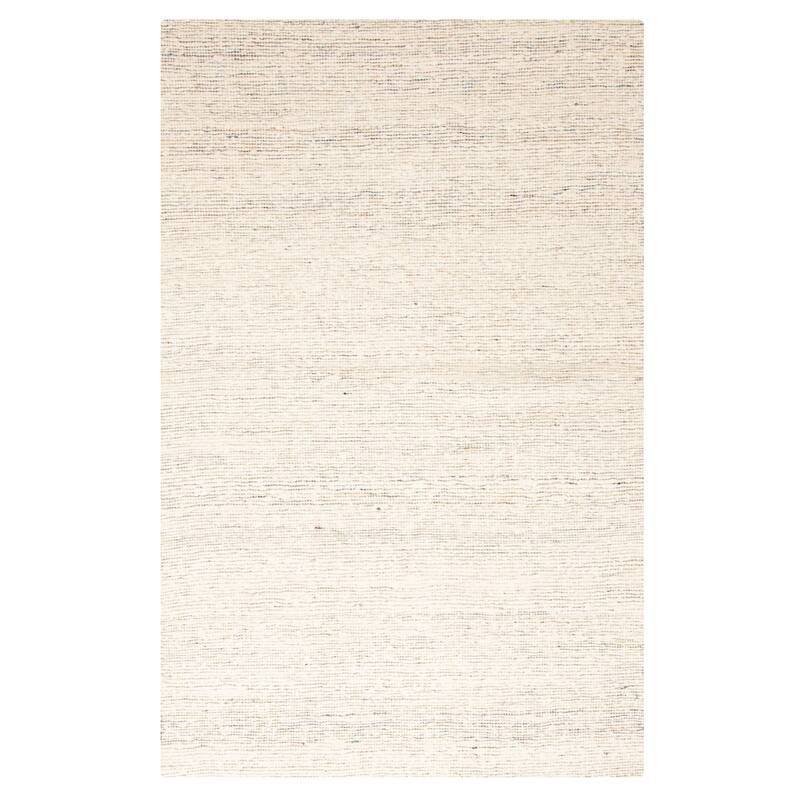 ECARPETGALLERY Braid weave Sienna Cream Wool Rug - 5'0 x 7'8