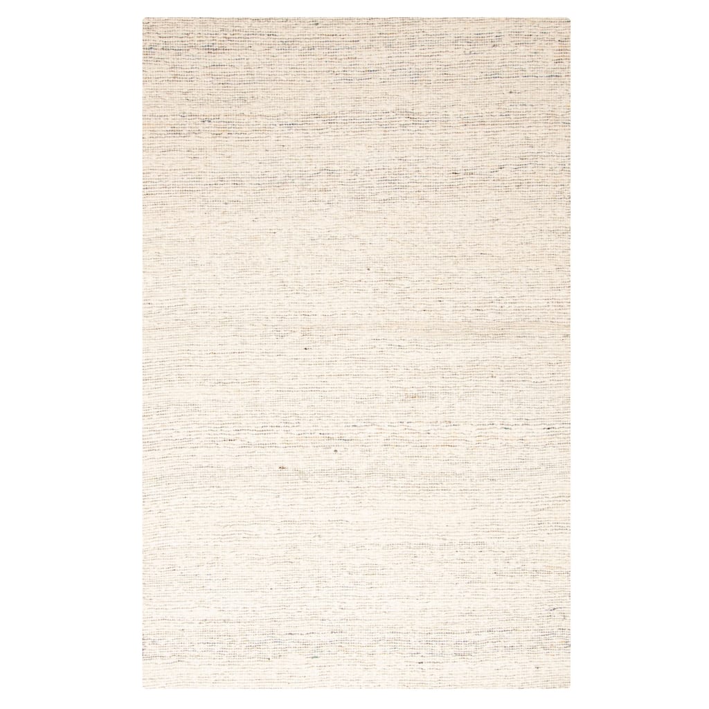 ECARPETGALLERY Braid weave Sienna Cream Wool Rug - 5'0 x 7'8