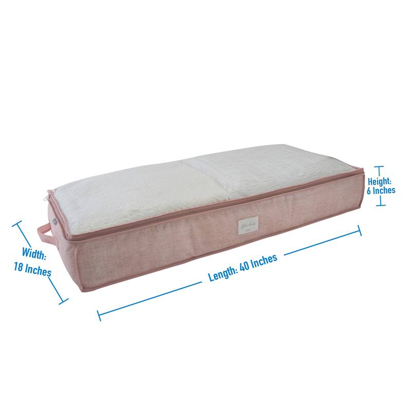 Simplify 2 Pack Under the Bed Storage Bag in Black