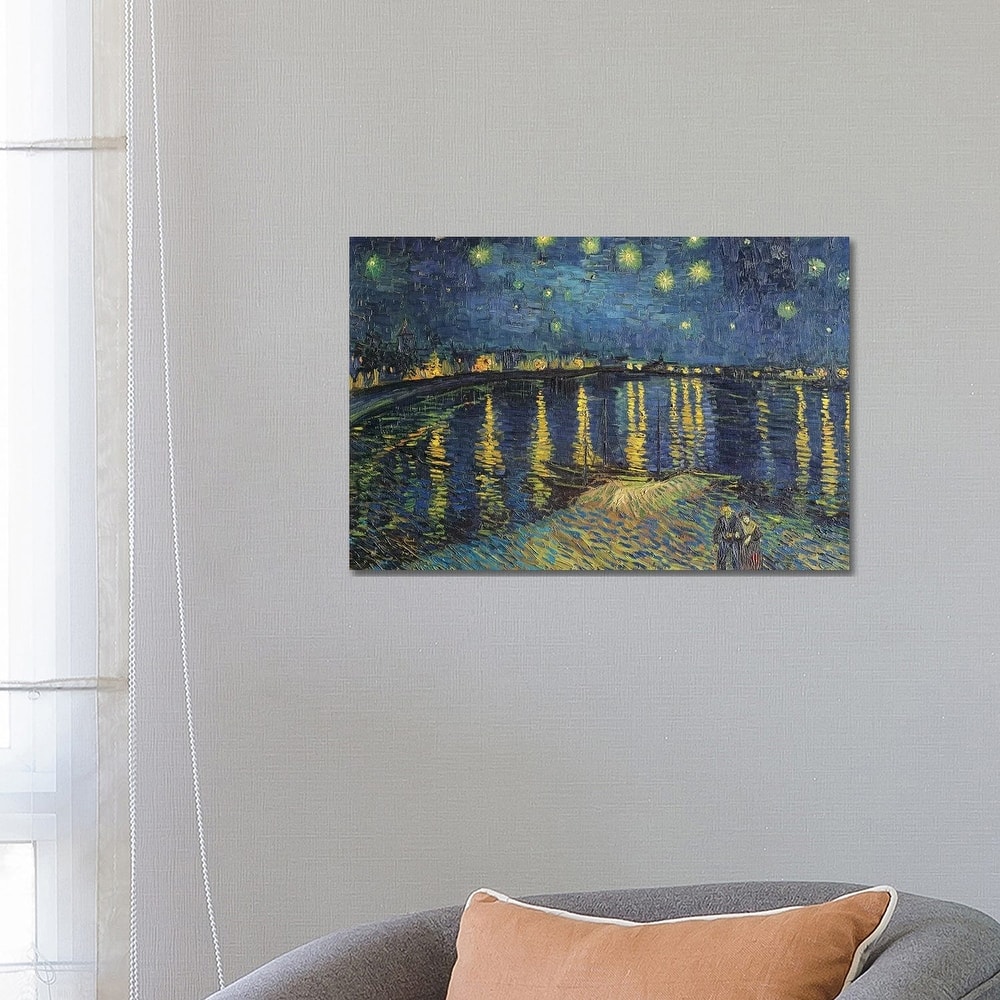 iCanvas "Starry Night Over The Rhone, 1888" by Vincent van Gogh Canvas Print