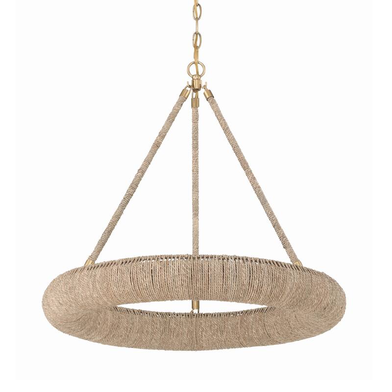 Crystorama Lighting Group OAK-7536 Oakley 6 Light 24" Wide LED Ring - Soft Gold