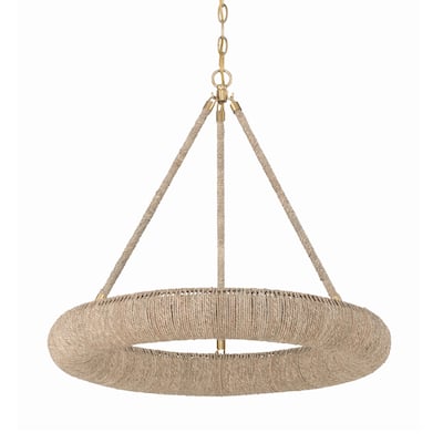 Crystorama Lighting Group OAK-7536 Oakley 6 Light 24" Wide LED Ring