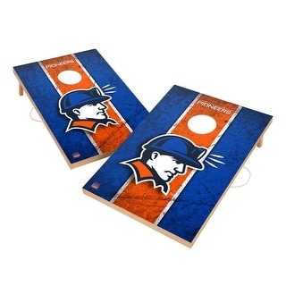 Vintage Wisconsin Platteville Pioneers Regulation 2x4 Cornhole Set