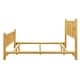 preview thumbnail 9 of 7, King Size Rustic Farmhouse Log Bed Frame, Solid Pine Cylinder Construction, Fits Mattresses and Box Springs, Natural