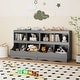 preview thumbnail 7 of 30, Costway Toy Storage Organizer for Toys & Books 4-Cubby Kids Bookcase - See Details