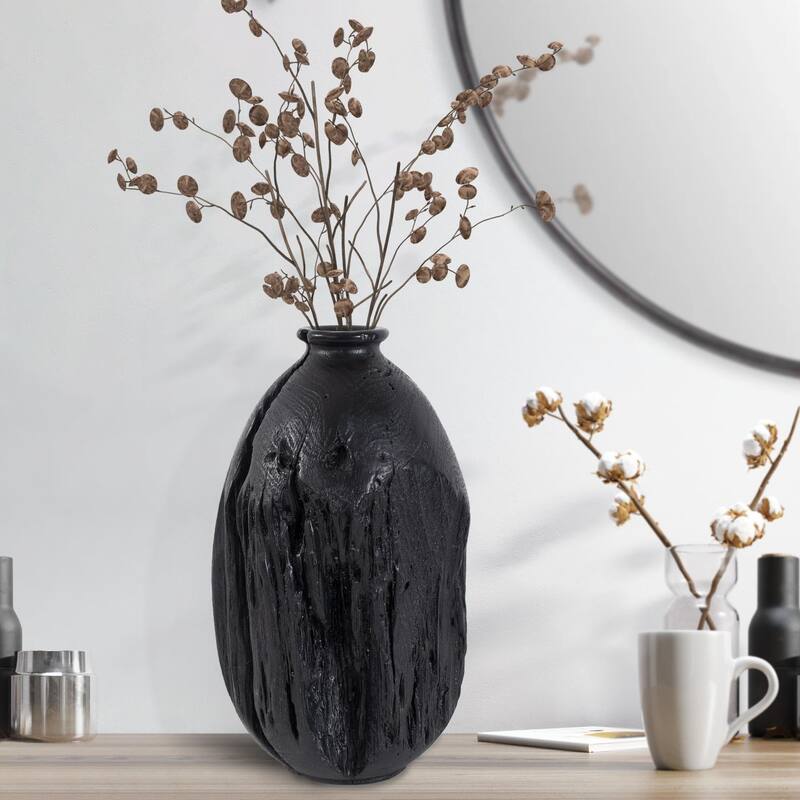 Haru Tall Vase in Black