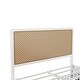 preview thumbnail 5 of 10, Contemporary Lodge Style Queen Size Platform Bed,Solid Metal Bed with Storage Drawers,Unique Headboard and Footboard