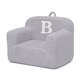 preview thumbnail 3 of 2, Personalized Monogram Cozee Sherpa Chair - Customize with Letter B - Foam Kids Chair for Ages 18 Months and Up
