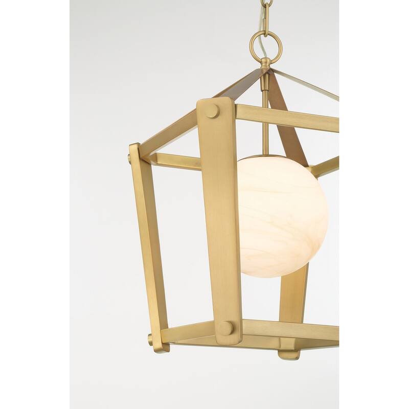 Minka Lavery 3784 Shimmer 13" Wide Pendant with Etched Opal Glass