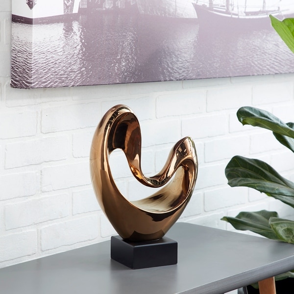 Strick & Bolton Oehlen Heart Ceramic Copper Figurine. Opens flyout.