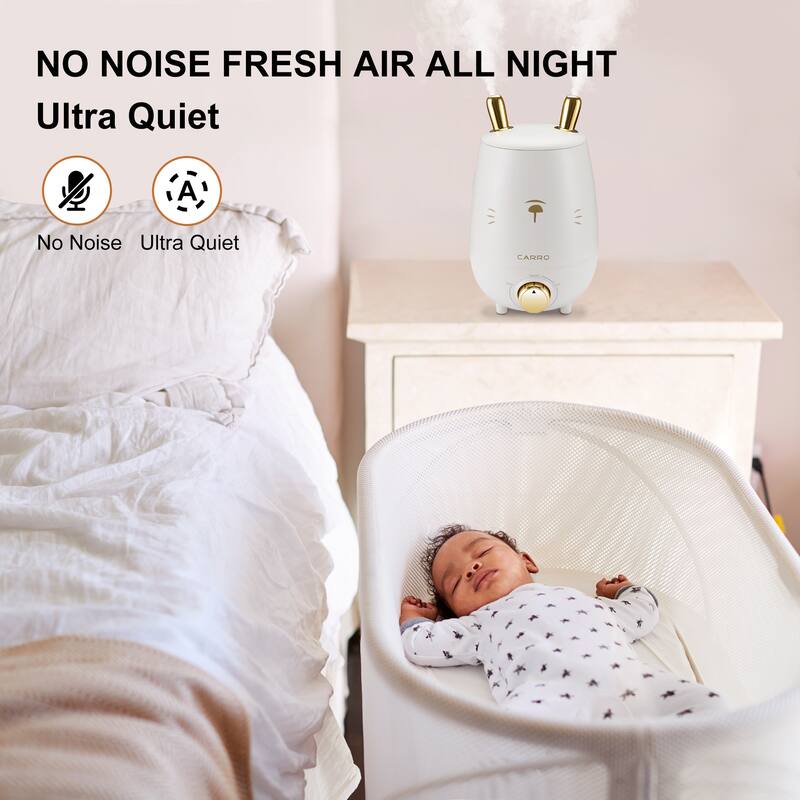 Zukis 3L Top Fill Cool Mist Humidifier with Aroma Tray For Rooms