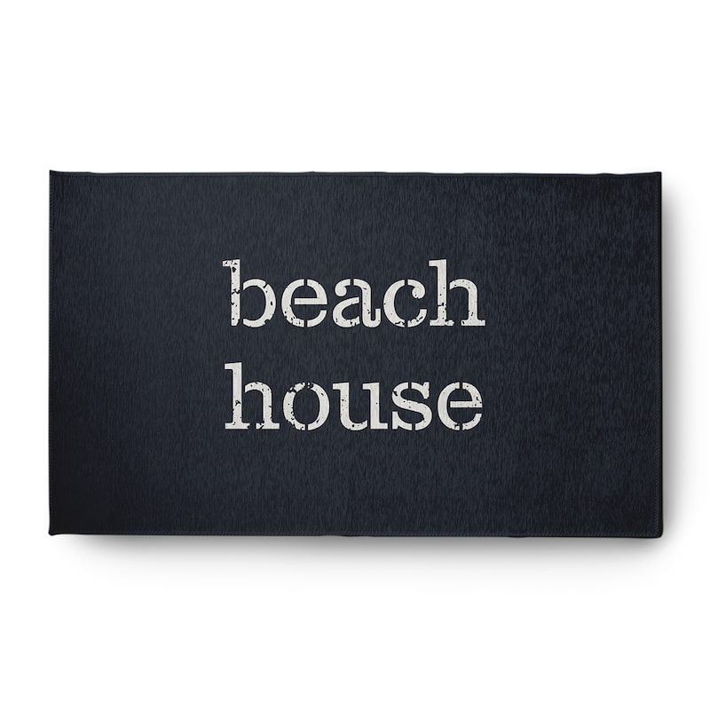 Beach House Nautical Indoor/Outdoor Rug - Shark Blue - 3' x 5'