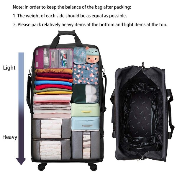 expandable foldable suitcase