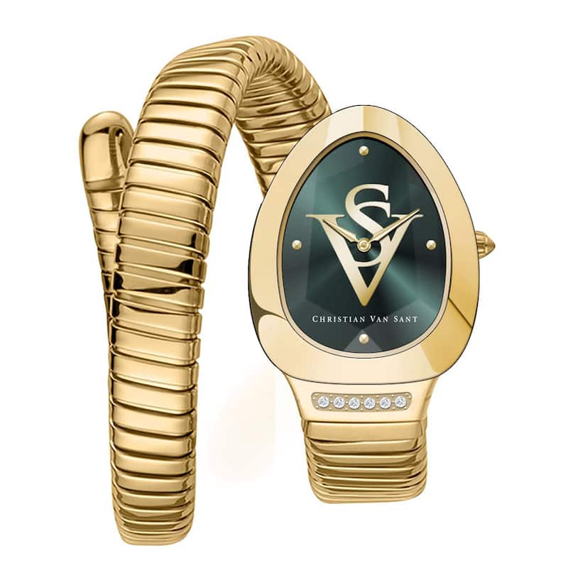 Christian Van Sant Women's Naga Green Dial Watch - CV0875 - 6 (36)
