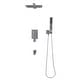 preview thumbnail 11 of 16, Rain Shower System with Waterfall Tub Spout 3 Function Bathroom Shower Faucet Set Contain 12 Inch Shower Head