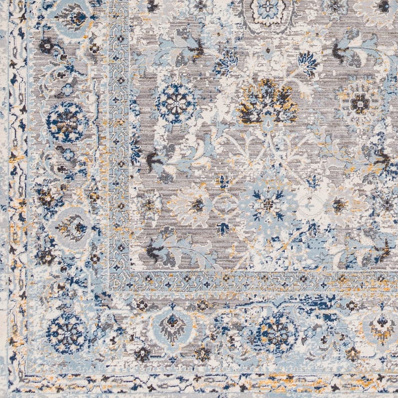 Livabliss Hassler Distressed Floral Area Rug