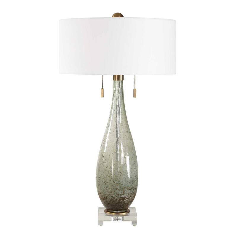 Uttermost Cardoni Green Table Lamp - 18.00" W x 32.25" H x 18.00" D