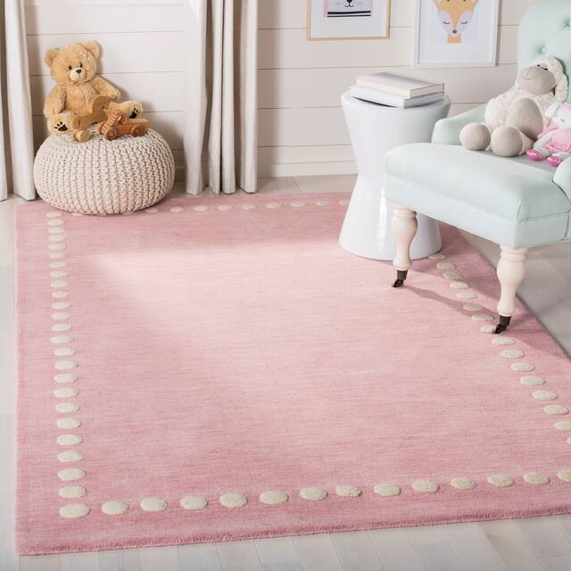 SAFAVIEH Handmade Kids Armanda Wool Rug - 8' x 10' - Pink