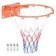 preview thumbnail 1 of 6, 18" Basketball Rim Replacement Bear Up to 386 Lbs, Solid Steel