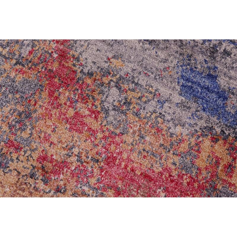Eclectic Ziegler Jeremy Blue Grey Bamboo Silk Rug - 8'11'' x 12'0''