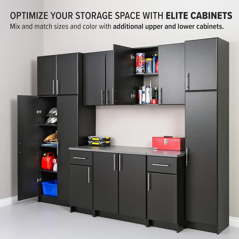 Prepac Elite 16-inch Narrow Cabinet, Multiple Finishes - 16 Inch