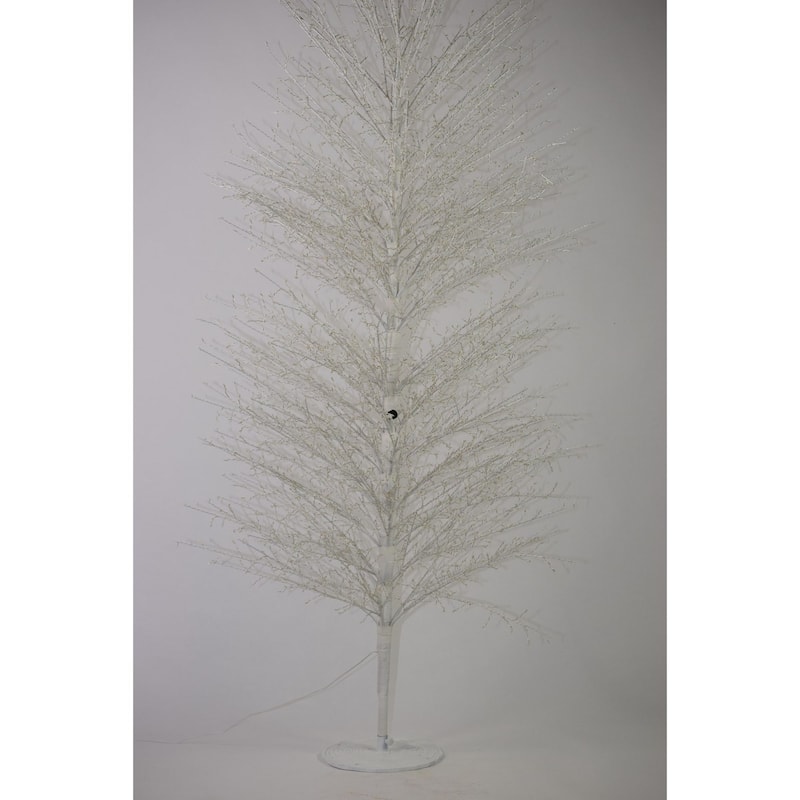 6.75' Pre-Lit Birch Artificial Tree, LED Warm White Lights