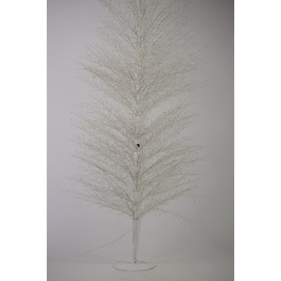6.75' Pre-Lit Birch Artificial Tree, LED Warm White Lights